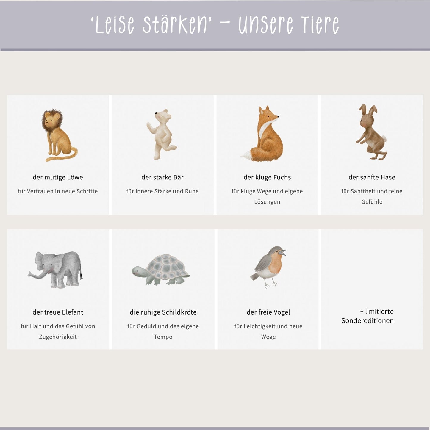 Poster "der kluge Fuchs" - Leise Stärken