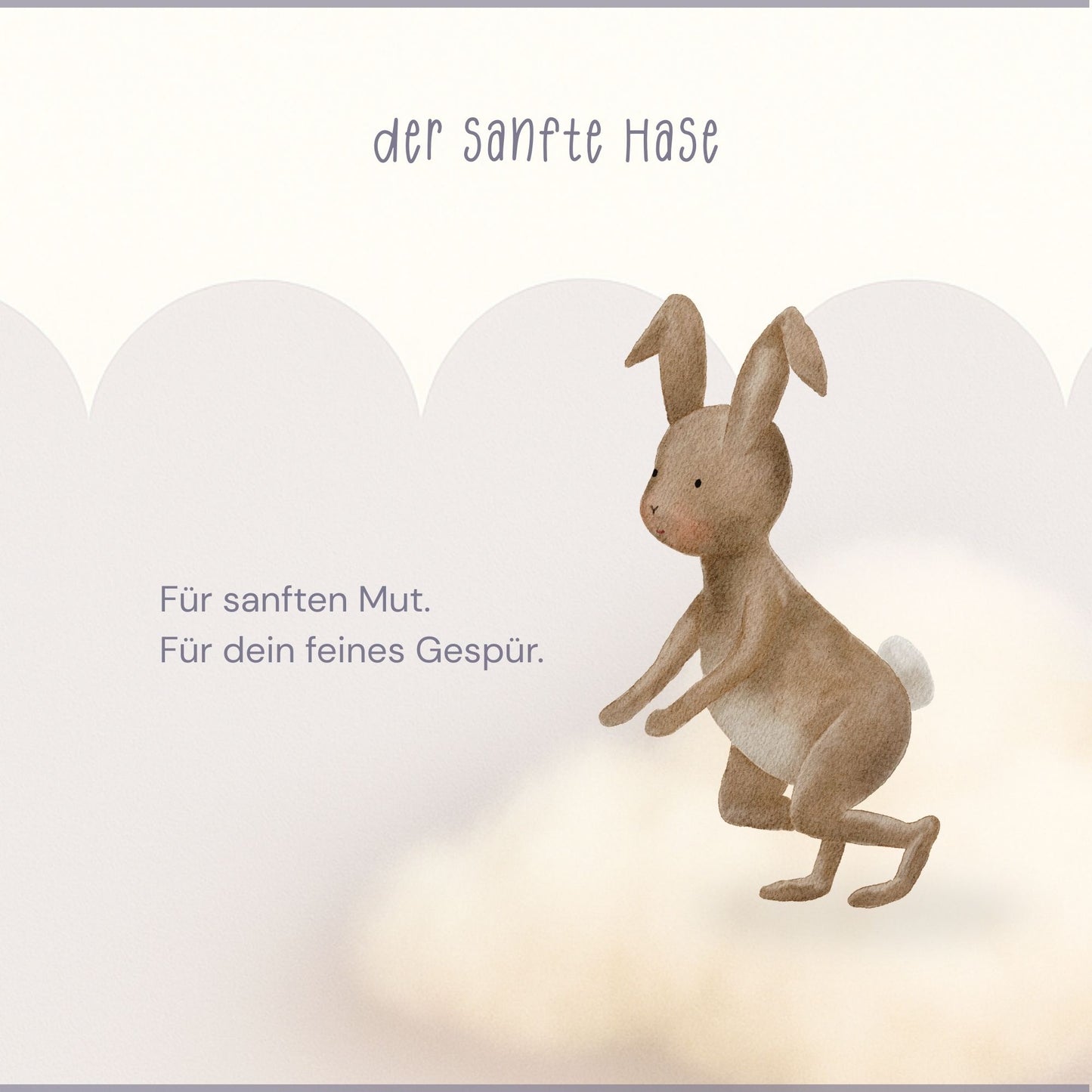 Hoodie für Kinder "sanfter Hase" | personalisierbar