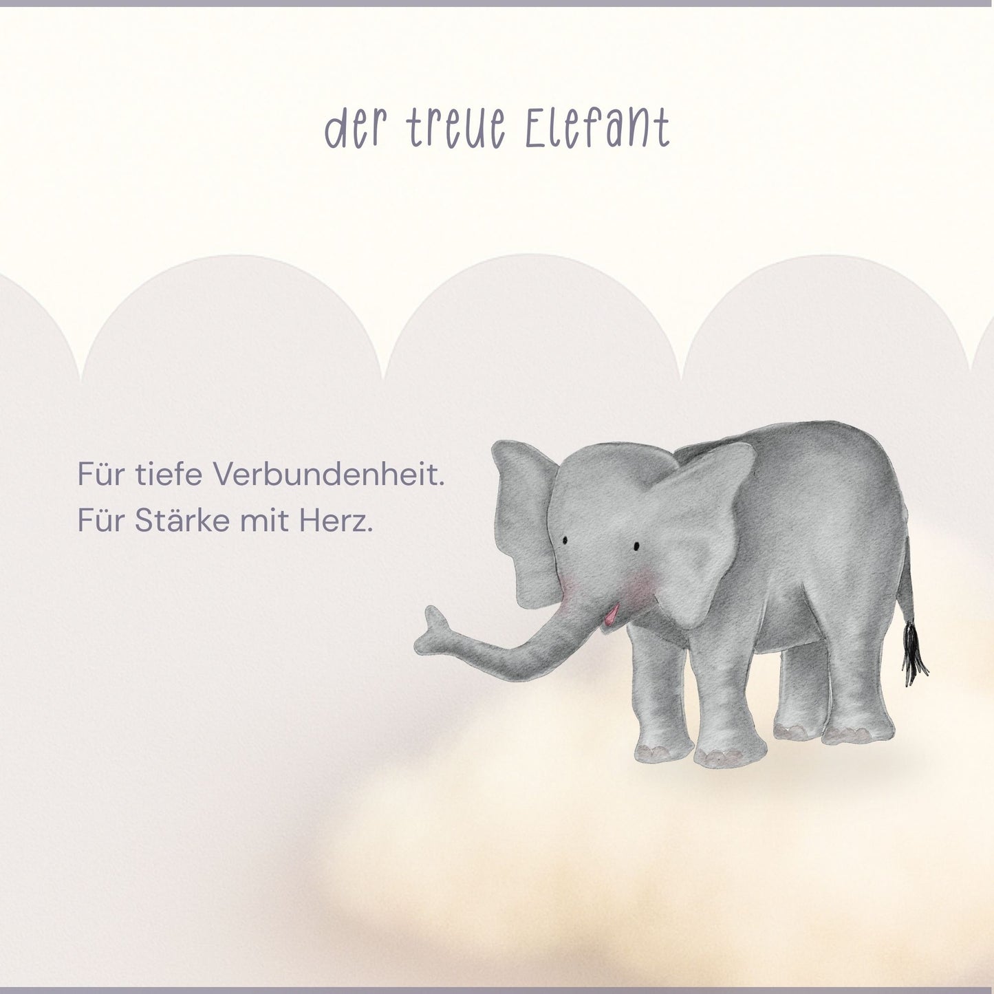 Hoodie für Kinder "treuer Elefant" | personalisierbar