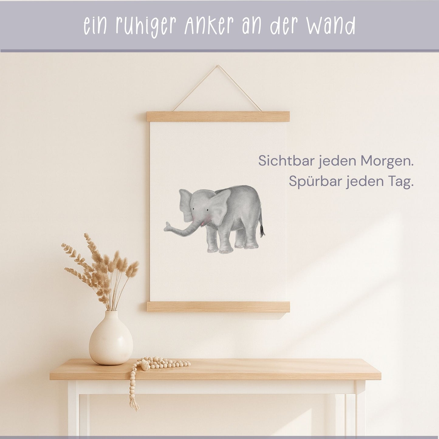 Poster "der treue Elefant" - Leise Stärken