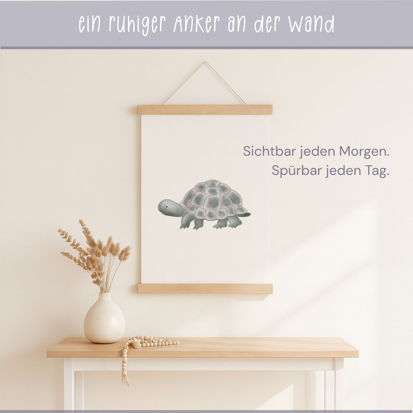 Poster "die ruhige Schildkröte" - Leise Stärken