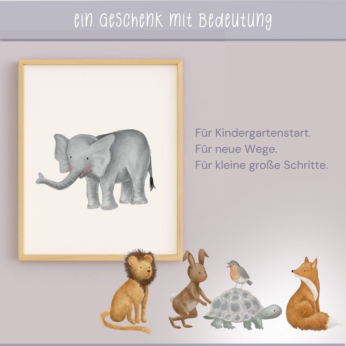 Poster "der treue Elefant" - Leise Stärken