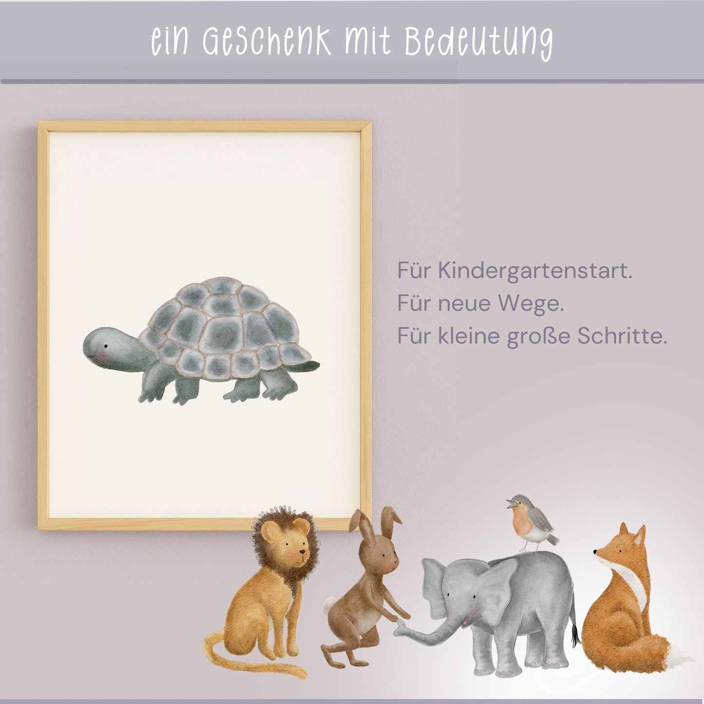 Poster "die ruhige Schildkröte" - Leise Stärken