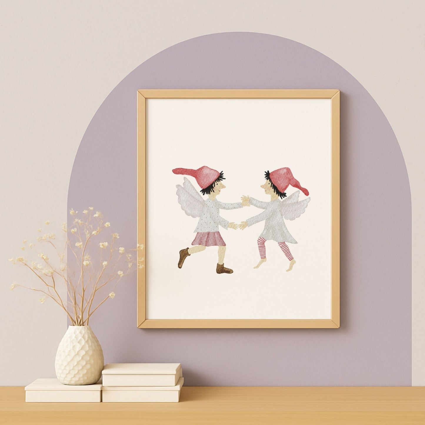 Poster "tanzende Wichtelelfen"