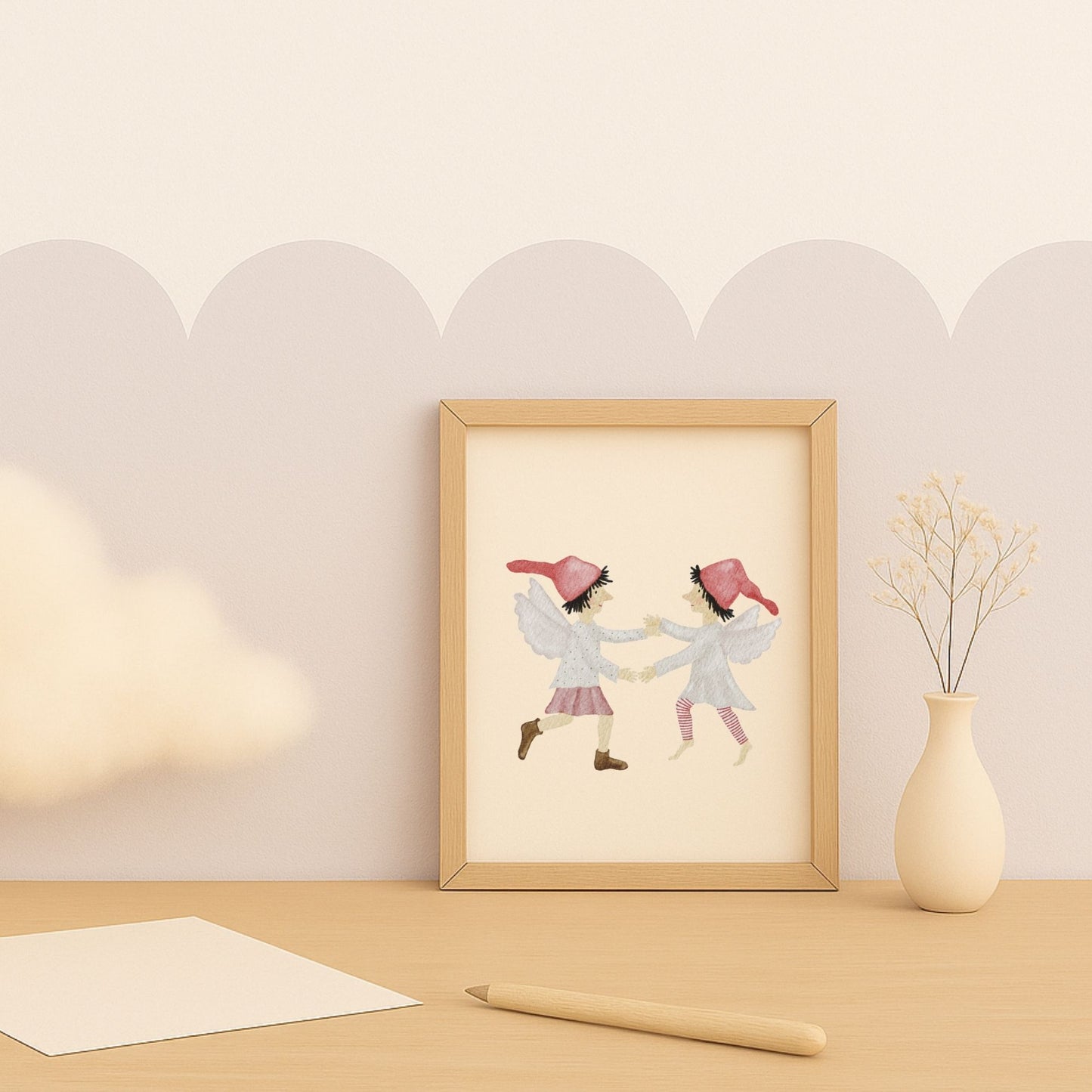 Poster "tanzende Wichtelelfen"