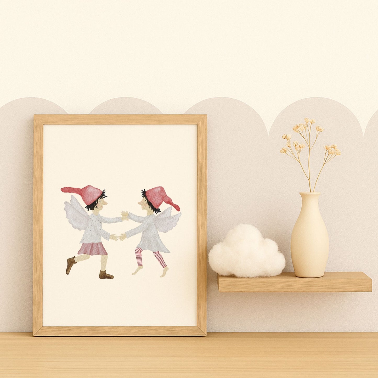 Poster "tanzende Wichtelelfen"