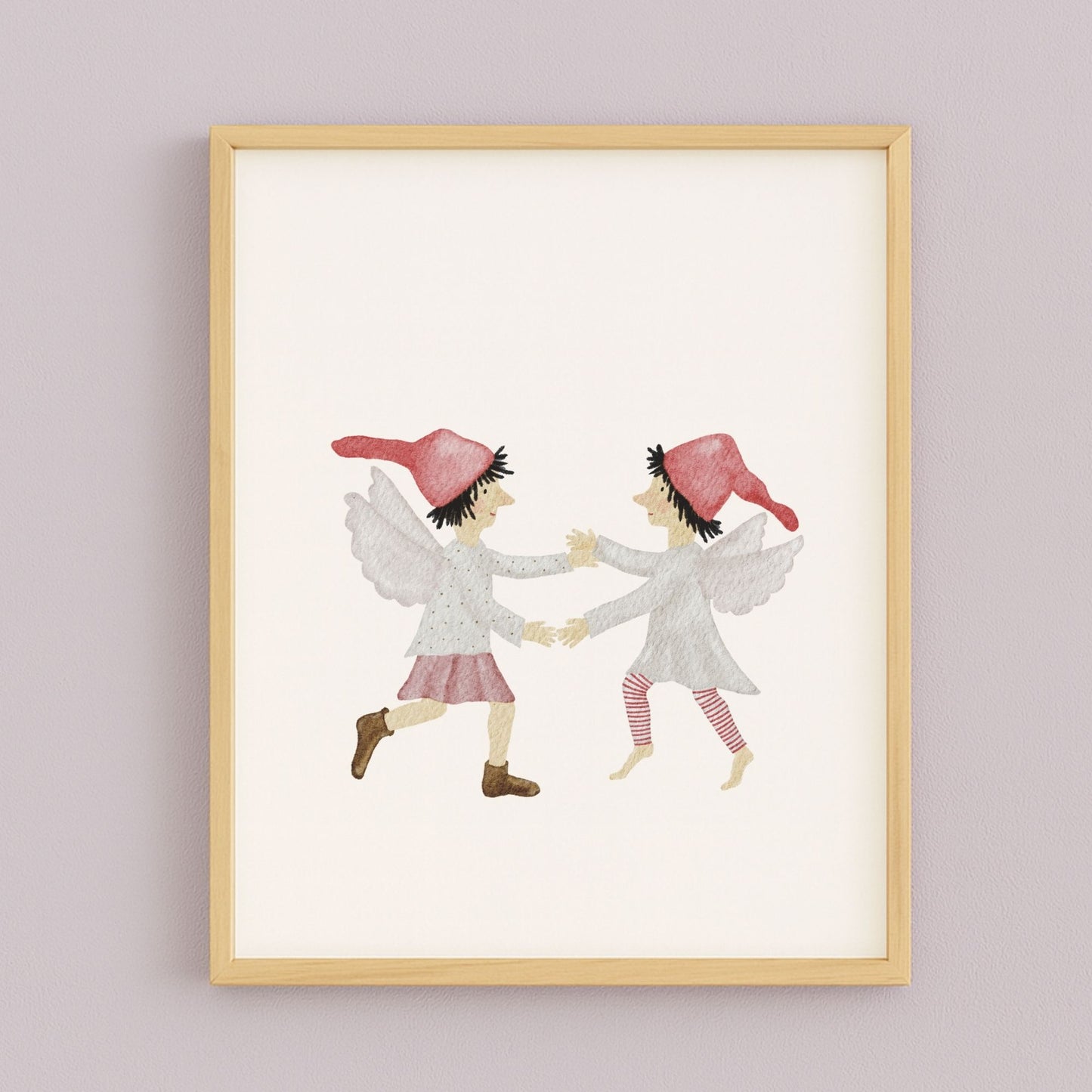 Poster "tanzende Wichtelelfen"