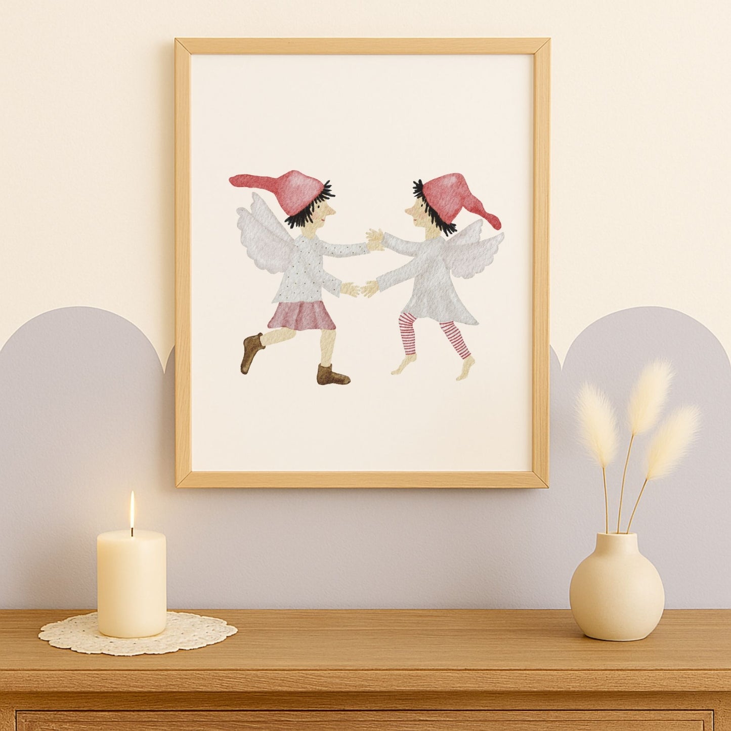 Poster "tanzende Wichtelelfen"