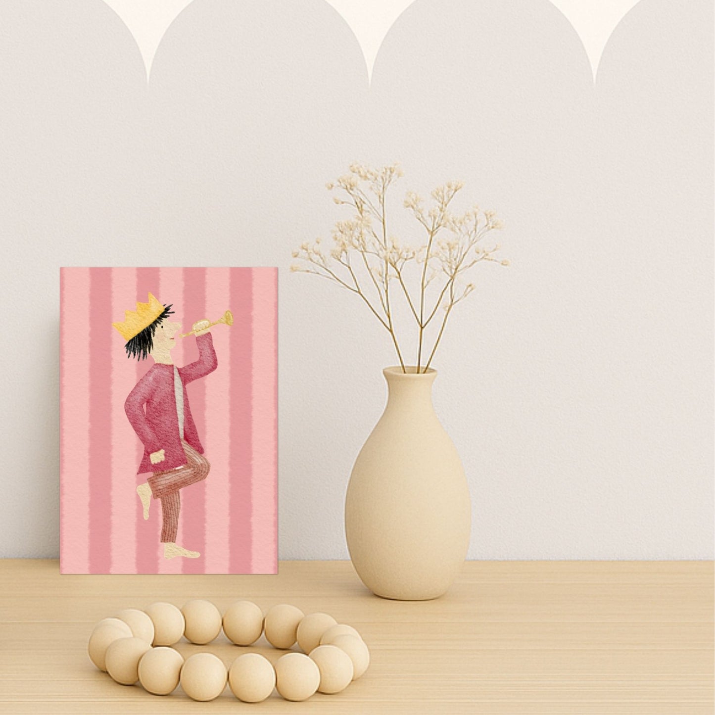 Grußkarten Set 10 Stück – "Geburtstagskönig" | handillustrierte Karten A6/A5 | Geburtstagsgruß mit Krone