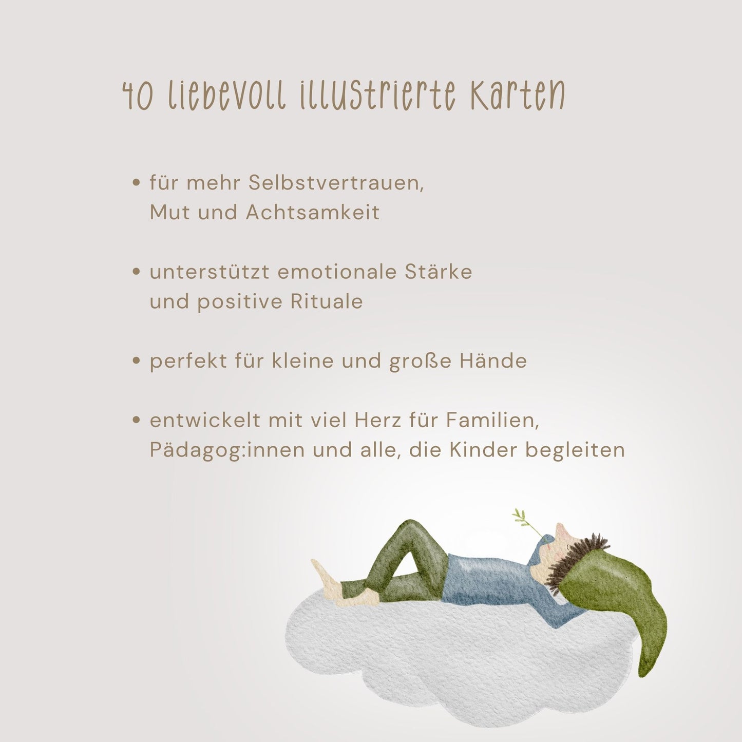 Informationen zu Affirmationskarten für Kinder als Familienritual