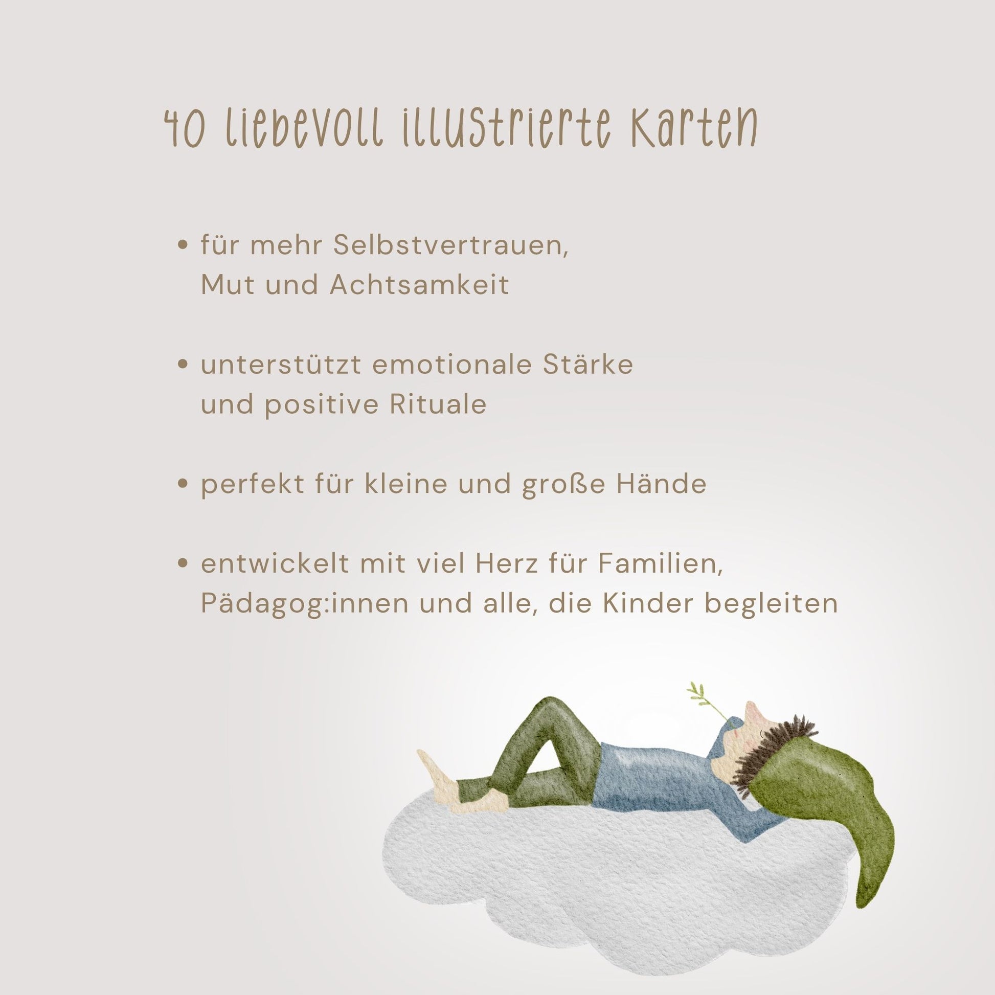 Informationen zu Affirmationskarten für Kinder als Familienritual