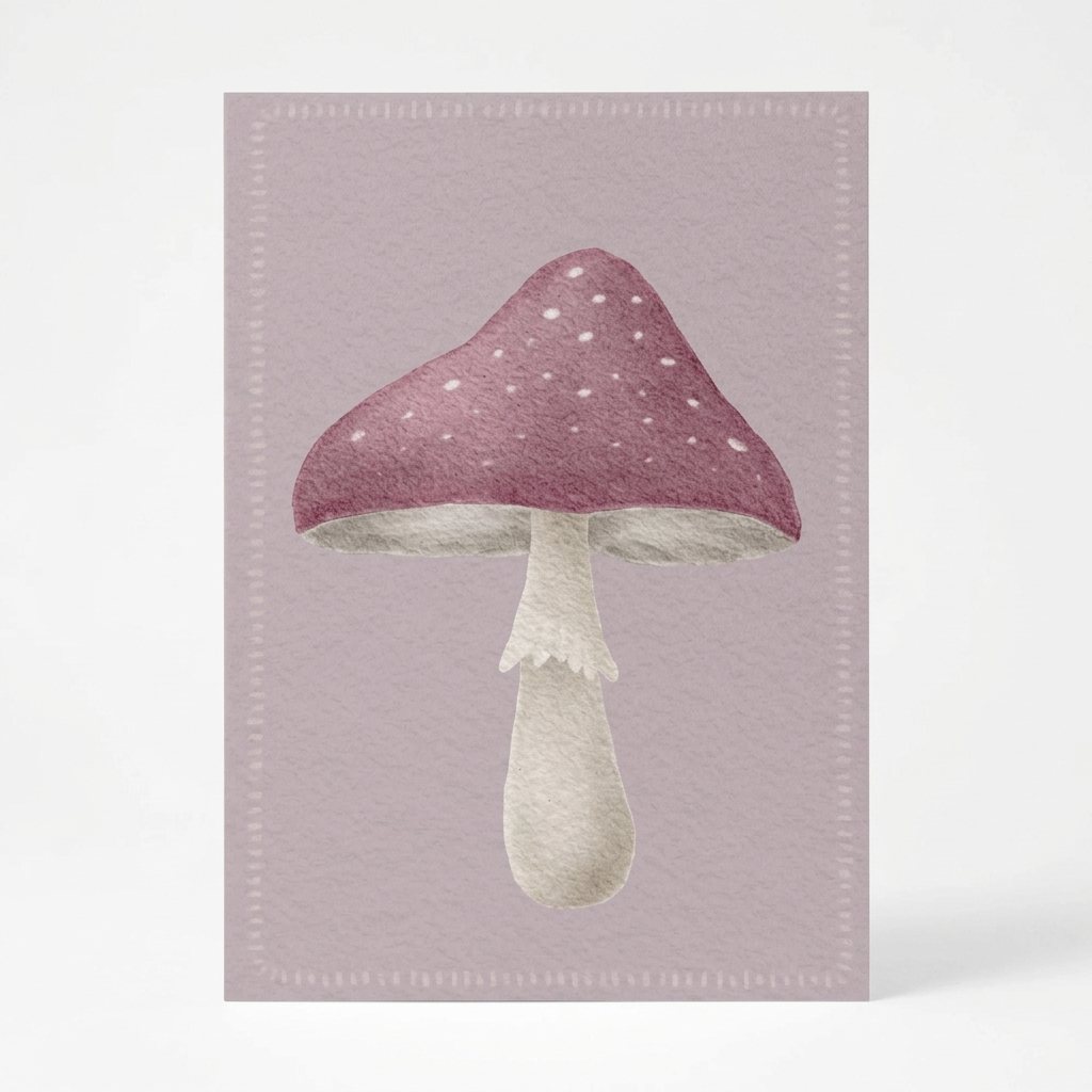 Fliegenpilz Karten Set in A6 und A5 als Postkarte oder Klappkarte