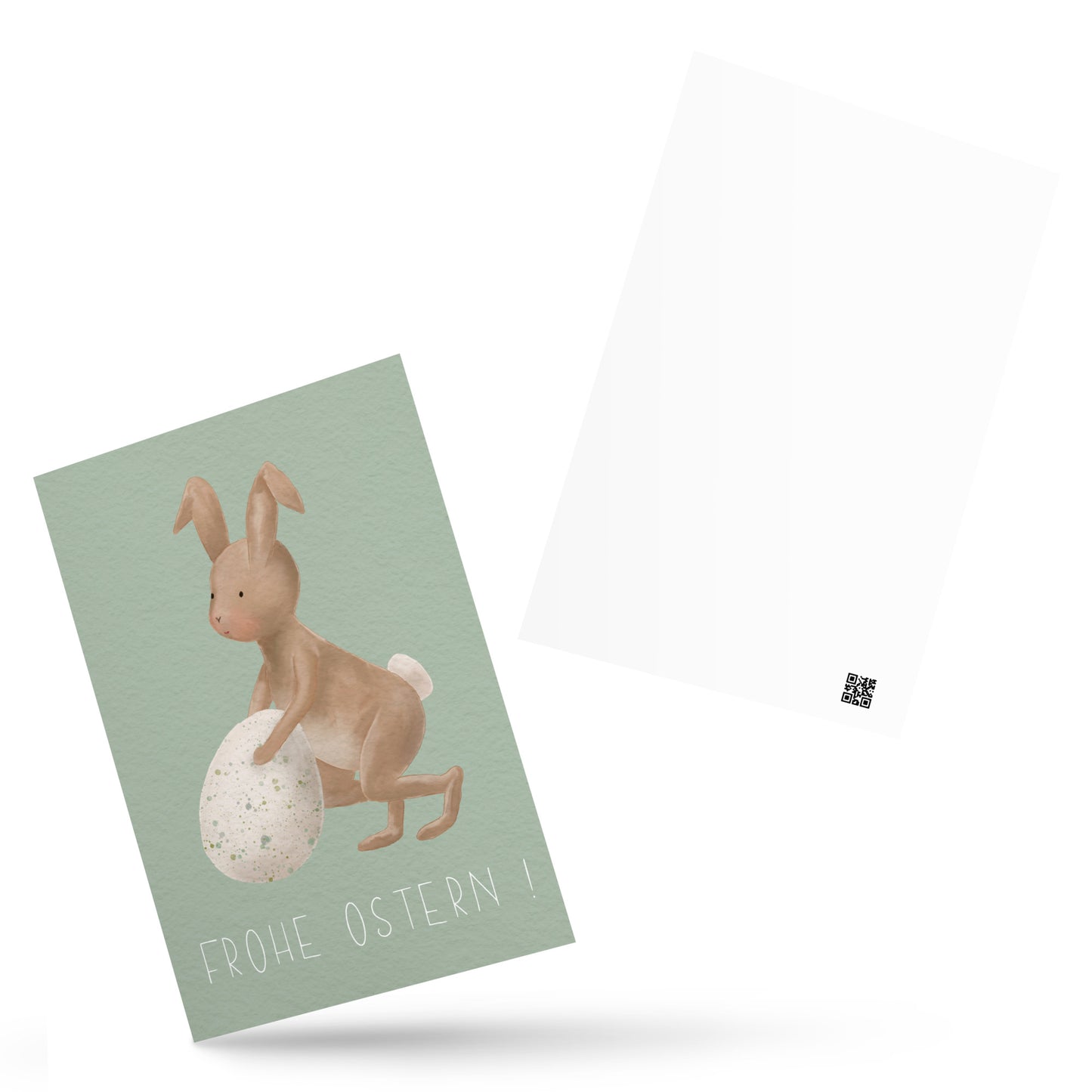 Postkarte "Hasengrüße zu Ostern“